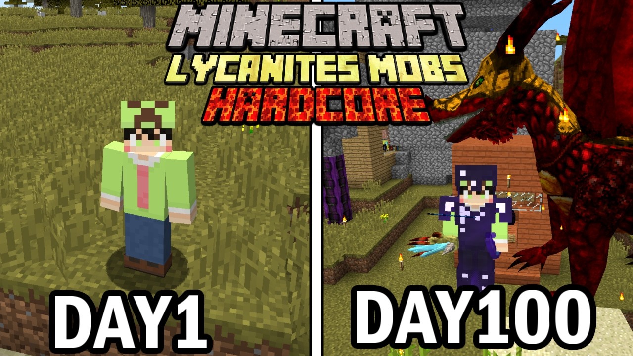 【マインクラフト】鬼畜な世界で100日間ハードコア生活をしたらヤバかった【100days】【Minecraft】