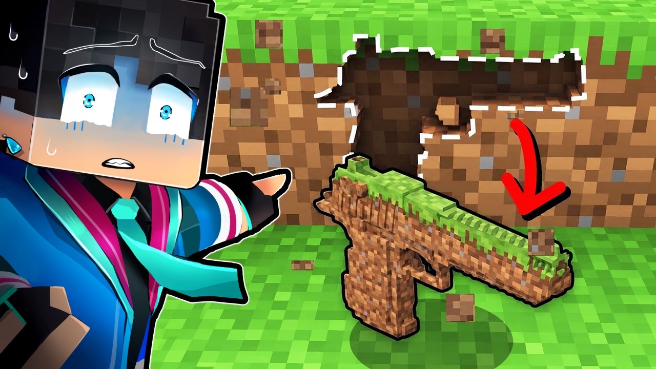 ブロックから銃が掘れるマインクラフト【 マイクラ / マインクラフト 】