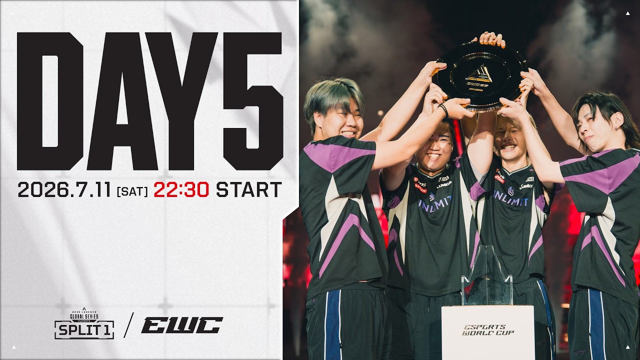 【JP】ALGS Year 6 Split 1 Playoffs at EWC | Match Point Finals - Day 5 | Apex Legends